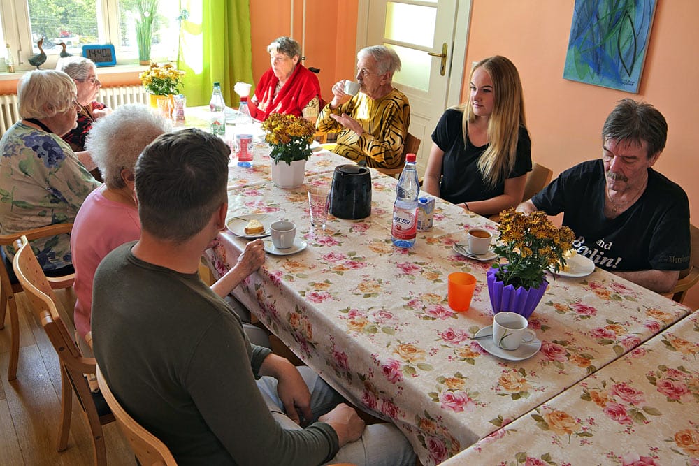 Gemeinsames Essen Wohngemeinschaft